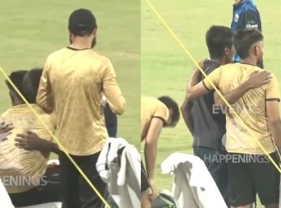 watch fan sneaks past security to greet babar azam at practice session