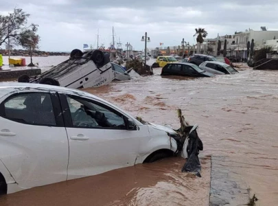 crete suffers worst flooding as storms pound greek islands crete suffers worst flooding as storms pound greek islands