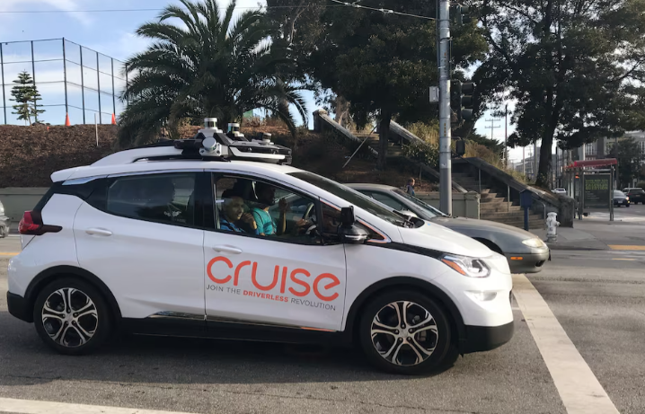 a cruise self driving car which is owned by general motors corp is seen outside the company s headquarters in san francisco where it does most of its testing in california us september 26 2018 photo reuters