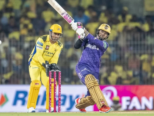 sunil narine who took three wickets also made a significant impact with the bat blasting 44 runs off just 18 deliveries photo courtesy bcci sunil narine who took three wickets also made a significant impact with the bat blasting 44 runs off just 18 deliveries photo courtesy bcci