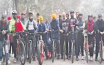 interfaith cycle ride highlights city heritage
