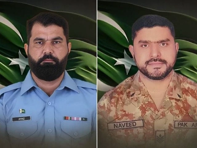 senior technician muhammad ayaz of the pakistan air force and havaldar muhammad naveed of the pakistan army succumbed to their injuries photo ispr senior technician muhammad ayaz of the pakistan air force and havaldar muhammad naveed of the pakistan army succumbed to their injuries photo ispr