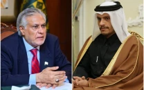 qatari pm praises pakistan s efforts for peace through talks in mideast in call with fm dar