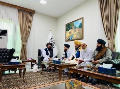 dagai babaji s grandson meets afghan foreign minister in kabul