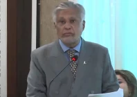 deputy prime minister and foreign minister ishaq dar addressing the codel and us business delegation july 28 2026 screengrab