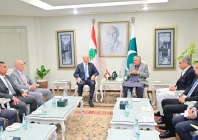 deputy prime minister ishaq dar meeting interior minister of lebanon ahmad al hajjar at the ministry of foreign affairs on september 15 2026 photo mofa