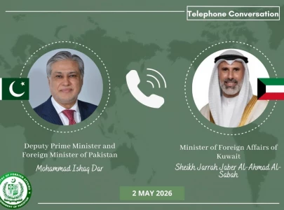 dar reaffirms pakistan s commitment to peace in call with kuwaiti fm