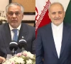 combined photo of deputy prime minister and foreign minister ishaq dar and iran s ambassador to pakistan reza amiri moghadam photos file