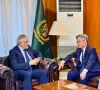 chinese ambassador to pakistan jiang zaidong congratulated fm dar on pakistan s decisive success on the anniversary of marka e haq photo app