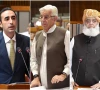 bilawal bhutto l khawaja asif c and maulana fazlur rehman photos file