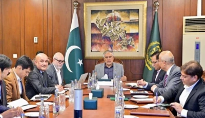 deputy prime minister and foreign minister ishaq dar chairs the 7th meeting of the national steering committee on fuel subsidy on monday photo x