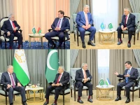 deputy prime minister and foreign minister ishaq dar holding meetings on the sidelines of the shanghai cooperation organisation council of foreign minister s meeting in cholpon ata krgyzstan with belarusian foreign minister maxim ryzhenkov top left foreign minister of kazakhstan yermek kosherbayev top right foreign minister of tajikistan sirojiddin muhriddin bottom left and foreign minister of uzbekistan bakhtiyor saidov bottom right on july 25 2026 photos mofa x deputy prime minister and foreign minister ishaq dar holding meetings on the sidelines of the shanghai cooperation organisation council of foreign minister s meeting in cholpon ata krgyzstan with belarusian foreign minister maxim ryzhenkov top left foreign minister of kazakhstan yermek kosherbayev top right foreign minister of tajikistan sirojiddin muhriddin bottom left and foreign minister of uzbekistan bakhtiyor saidov bottom right on july 25 2026 photos mofa x