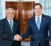 deputy prime minister and foreign minister ishaq dar shakes hands with us secretary of state marco rubio during their meeting in washington on may 29 photo x fo