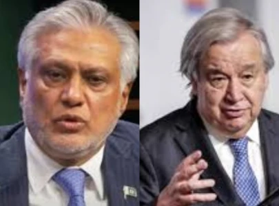 un chief calls fm dar expresses full support for pakistan s efforts in us iran peace talks un chief calls fm dar expresses full support for pakistan s efforts in us iran peace talks