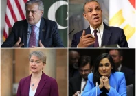 foreign minister ishaq dar left clockwise egypt fm badr abdelatty canadian fm anita anand and uk foreign secretary yvette cooper photos file