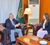 us charg d affaires natalie baker meets foreign minister ishaq dar on may 11 2026 in islamabad photo mofa
