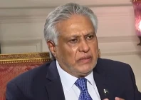 foreign minister ishaq dar speaks during an an interview with arab news outlet in june 2026 screengrab