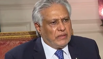 foreign minister ishaq dar speaks during an an interview with arab news outlet in june 2026 screengrab