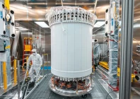 the lux zeplin dark matter experiment main detector in a surface lab before installation underground at the sanford underground research facility in lead south dakota us in this undated handout photo the detector is managed by the us department of energy s lawrence berkeley national laboratory matthew kapust sanford underground research facility handout via reuters