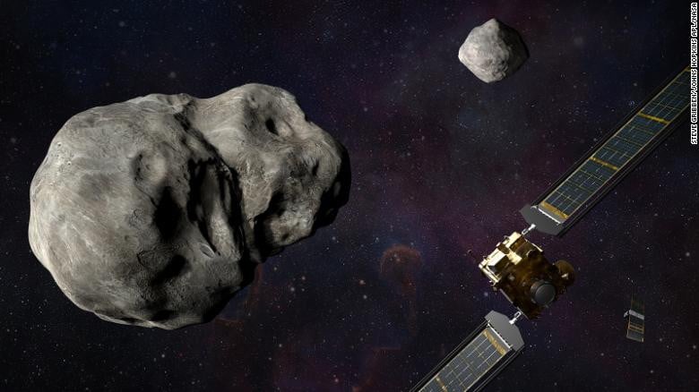 Photo of NASA’s DART asteroid strike test leaves 10,000 km long dust trail