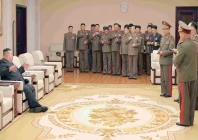 kim returns home after china visit