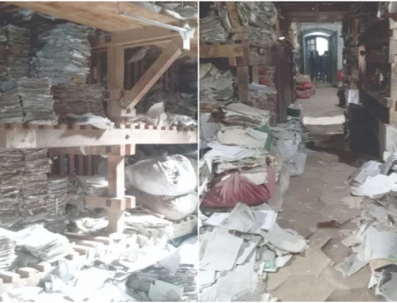 built in 1860 and still structurally intact the colonial era record room at rawalpindi s old district courts now stands overwhelmed by millions of files as blocked ventilation overcrowding and neglect threaten the survival of historic records photos express