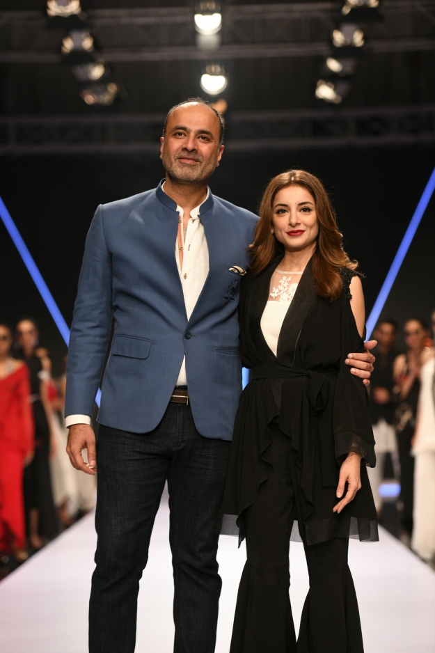 FPW Chairman Deepak Perwani with Sarwat Gillani PHOTO: TAPU JAVERI