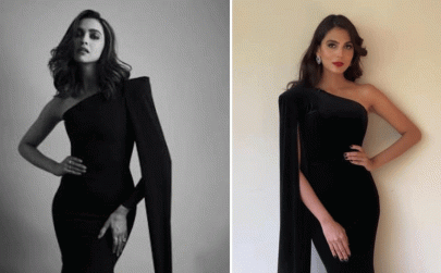 fashion faceoff mushk kaleem deepika padukone in shoulder cape gown fashion faceoff mushk kaleem deepika padukone in shoulder cape gown