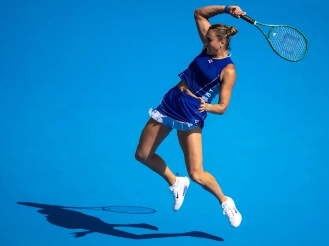 world number one aryna sabalenka needed six match points to subdue talia gibson photo afp world number one aryna sabalenka needed six match points to subdue talia gibson photo afp