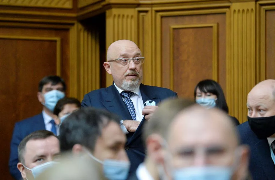 newly appointed defence minister of ukraine oleksii reznikov attends a session of parliament in kyiv ukraine november 4 2021 photo reuters file newly appointed defence minister of ukraine oleksii reznikov attends a session of parliament in kyiv ukraine november 4 2021 photo reuters file