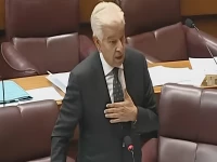 defence minister khawaja asif speaks at the national assembly on may 13 2026 screengrab