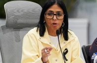 venezuela s interim president delcy rodriguez addresses the media following the june 24 earthquakes that struck the country in caracas venezuela july 2 2026 photo reuters