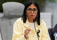 venezuela s interim president delcy rodriguez addresses the media following the june 24 earthquakes that struck the country in caracas venezuela july 2 2026 photo reuters