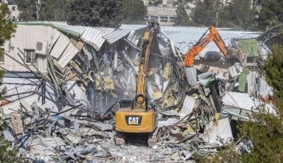 israel begins demolitions at unrwa hq