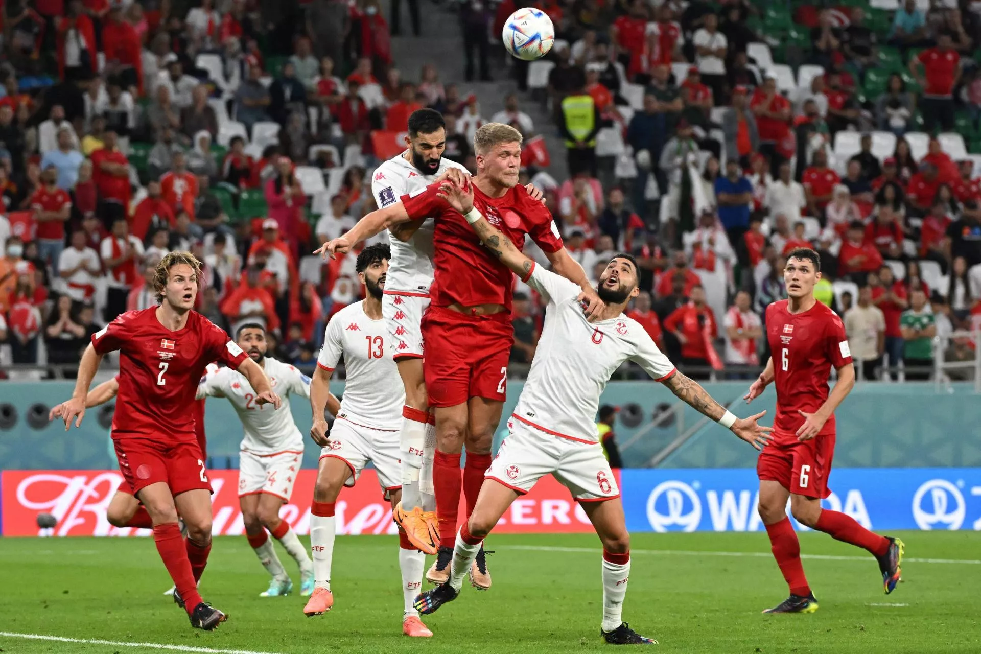 feisty tunisia hold eriksen s denmark at world cup feisty tunisia hold eriksen s denmark at world cup