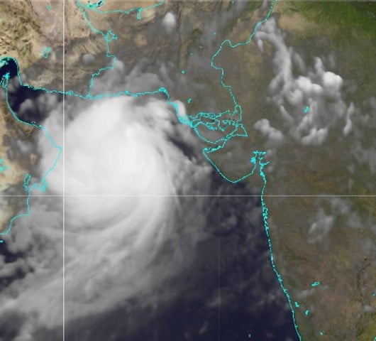 the depression lay at a distance of about 260km south southeast of karachi and 280km from thatta photo pmd