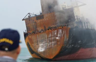 a foreign tanker carrying iraqi fuel oil damaged after catching fire in iraq s territorial waters following unidentified attacks that targeted two foreign tankers according to iraqi port officials near basra iraq march 12 2026 photo reuters a foreign tanker carrying iraqi fuel oil damaged after catching fire in iraq s territorial waters following unidentified attacks that targeted two foreign tankers according to iraqi port officials near basra iraq march 12 2026 photo reuters