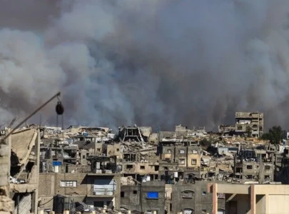 israel strikes gaza on october 7 anniversary at least two dead officials