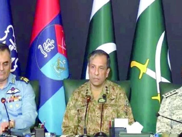 dg ispr lt gen ahmed sharif chaudhry dgpr of the pakistan air force air vice marshal aurangzeb ahmed and deputy chief of naval staff operations rear admiral raja rab nawaz address the media in islamabad on friday photo screengrab dg ispr lt gen ahmed sharif chaudhry dgpr of the pakistan air force air vice marshal aurangzeb ahmed and deputy chief of naval staff operations rear admiral raja rab nawaz address the media in islamabad on friday photo screengrab