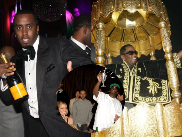 photos from diddy s star studded birthday parties jay z britney kardashians ivana trump spotted