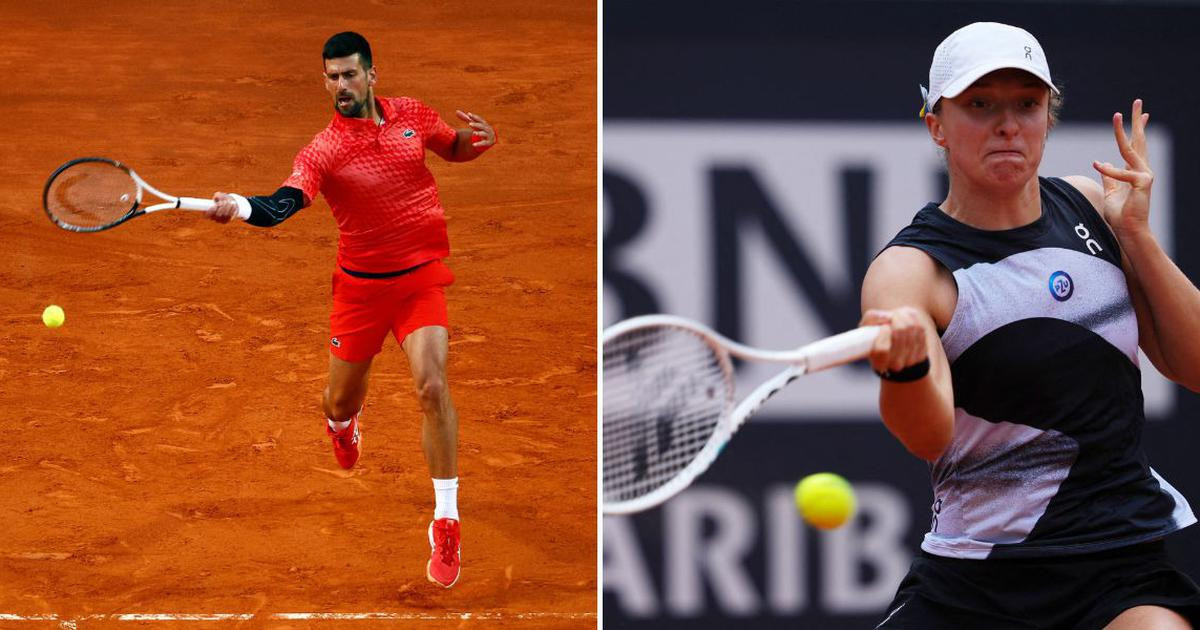 Djokovic, Swiatek fall in Italian Open