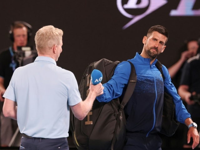 novak djokovic r refused to do an on court interview after his last 16 match at the australian open photo afp