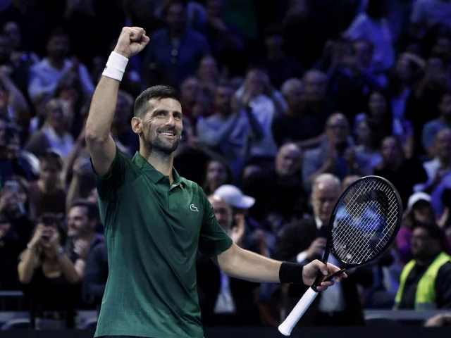 novak djokovic celebrates winning his athens atp semifinal against yannick hanfmann photo reuters novak djokovic celebrates winning his athens atp semifinal against yannick hanfmann photo reuters