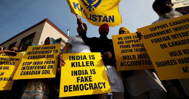 canadian sikhs stage protests against indian government over murder