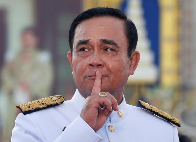 file photo thailand s prime minister prayuth chan ocha reacts while taking questions from journalists after the group photo session with new government cabinet in bangkok thailand july 16 2019 reuters