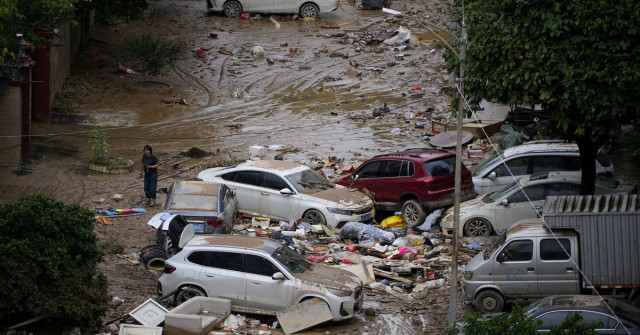 lingering rains from typhoon batter china for seventh day