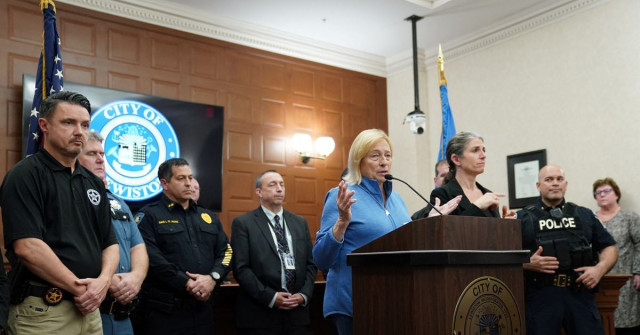 maine s governor janet mills holds a news conference after lewiston mass shooting suspect robert card was found dead in lewiston maine photo reuters