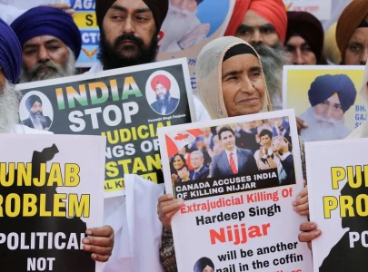 sikh group protests outside golden temple over killing in canada