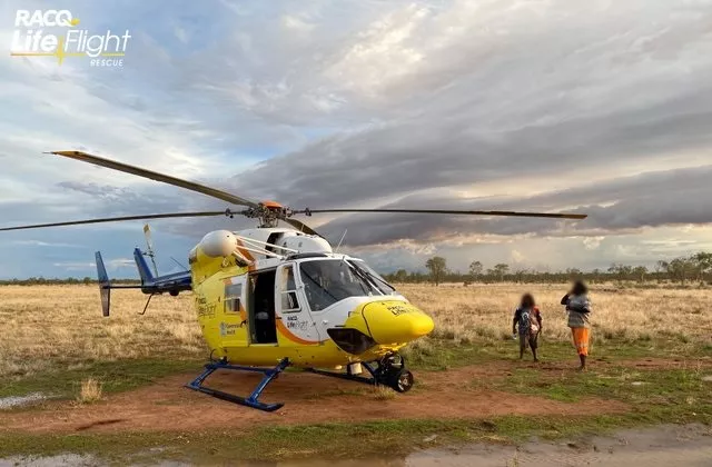 two rescued from australia s flooded outback after friends trek 12 hours for help