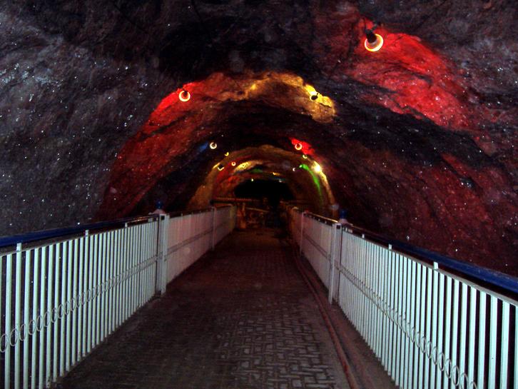 a tunnel view inside the salt mines of khewra pakistan on febraury 7 2009 khewra best known for its salt range and mines is located nearly 160 kilometers 100 miles south of islamabad the khewra salt mines are said to be the second largest salt mine in the world photo reuters file